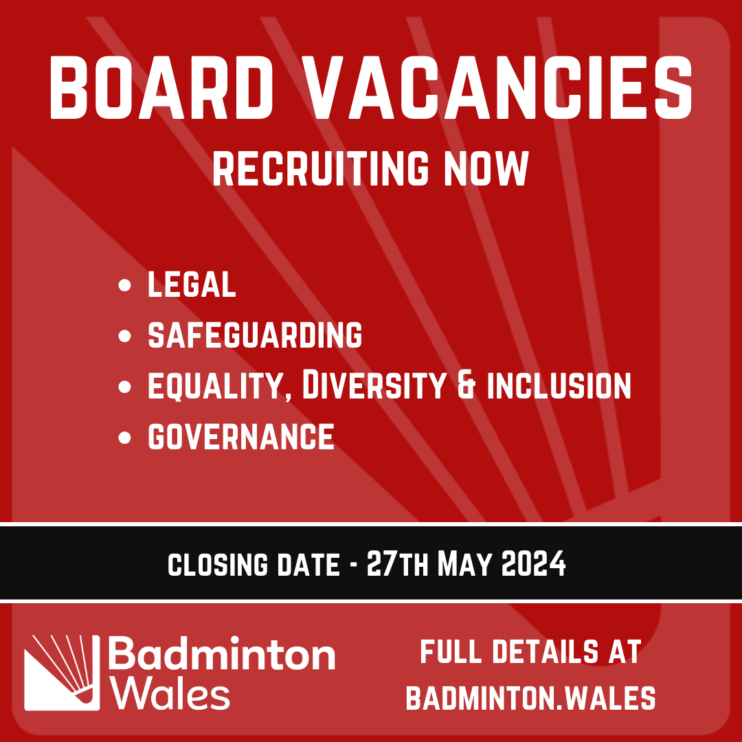 , Board Vacancies, Badminton Wales
